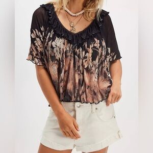 Free People Flora Cape Top